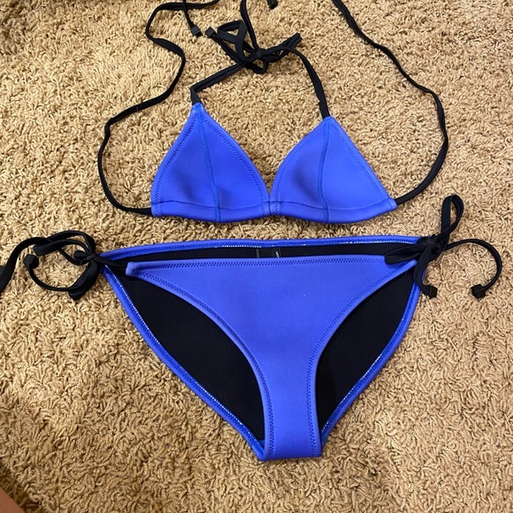 TRIANGL Blue Bikini w Bag - Picture 7 of 8